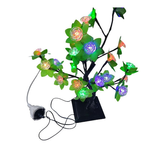 Christmas Decorative Illuminated Cherry Tree Natural Appearance 40cm Green