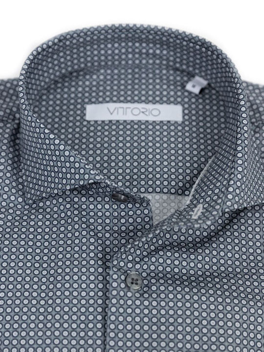 Vittorio Artist Cotton Shirt Grey