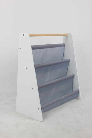 Βιβλιοθήκη Δαπέδου Ξύλινη Λευκή 62x25x60cm