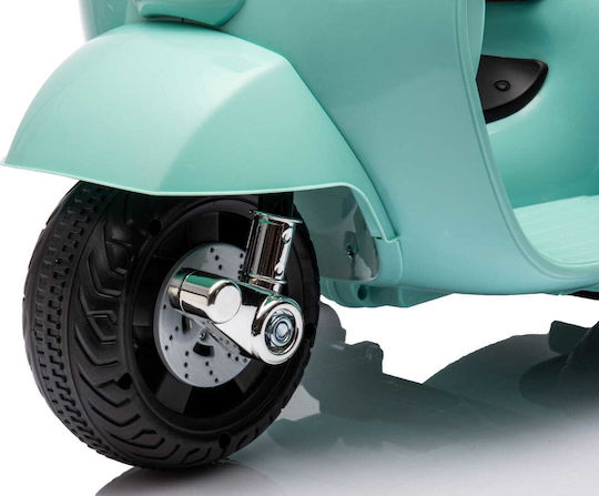 Παιδική Vespa Scooter & Backrest Ηλεκτροκίνητη Τιρκουάζ