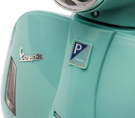 Παιδική Vespa Scooter & Backrest Ηλεκτροκίνητη Τιρκουάζ