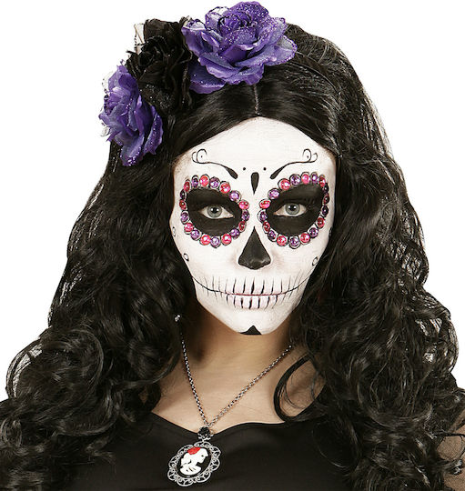Carnival Face Painting for Halloween Purple