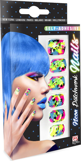 Unghii de Carnaval pentru Halloween Multicolore