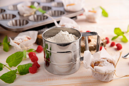 Kadax Sifter Flour Powder Sugar Stainless Steel 250g Kadax Sifter Flour Powder Sugar Stainless Steel 250g