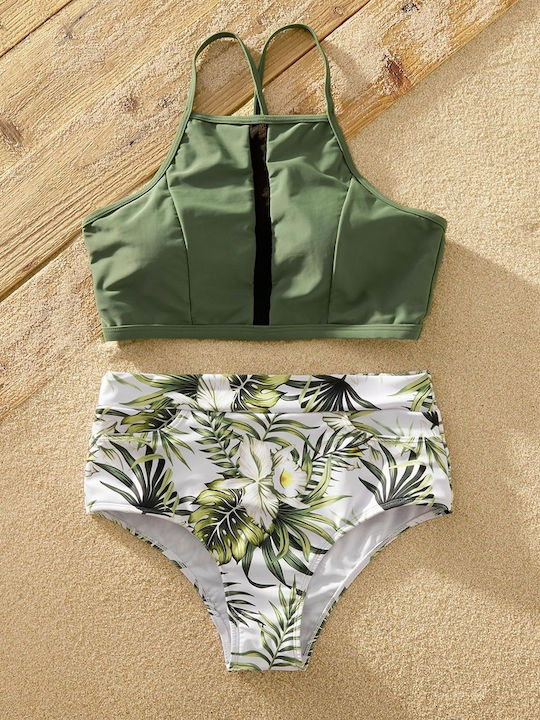 iEFiEL Costum de baie pentru copii Bikini Green