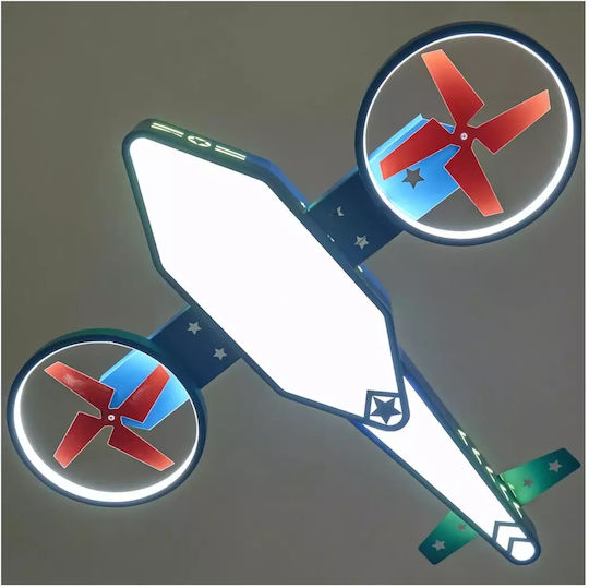 Kids Single Ceiling Light E27 Blue 58W