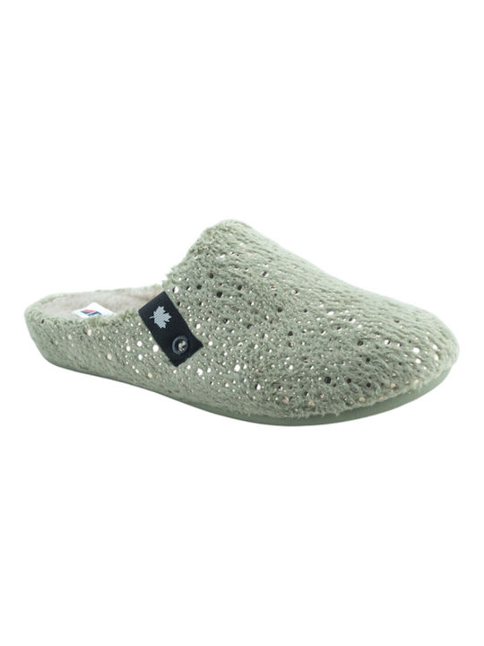 Dicas Winter Women's Slippers in Green color