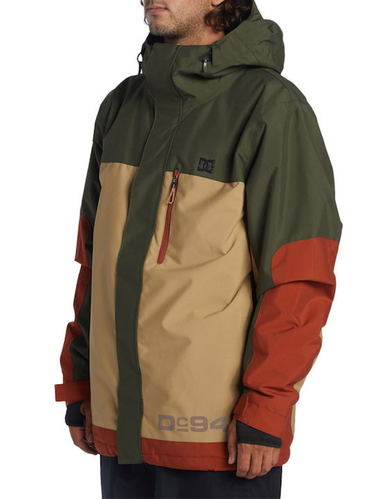 DC ADYTJ03084-CZC0 Männer Jacke aus für Ski & Snowboard Beige