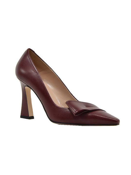 Fardoulis Leather Burgundy Heels