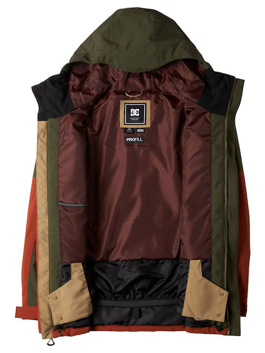 DC ADYTJ03084-CZC0 Männer Jacke aus für Ski & Snowboard Beige