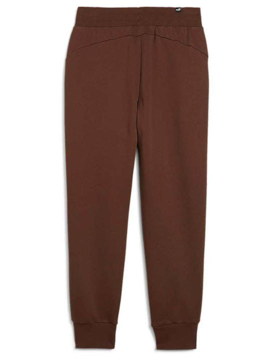 PUMA Essentials Brown Fleece Sweatpants