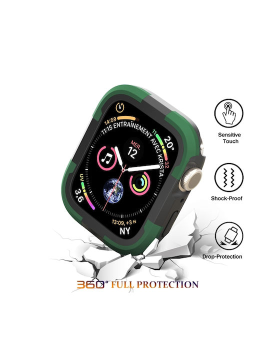 Apple Watch Series Se 2&6&se&5&4 40mm Armor Frame Θήκη Ρολογιού Πράσινη