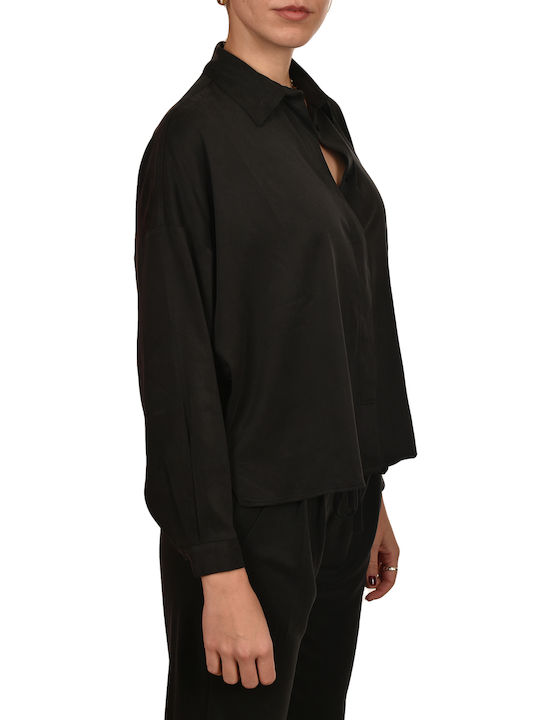 Philosophy Wear Women's Long Sleeve Shirt Black