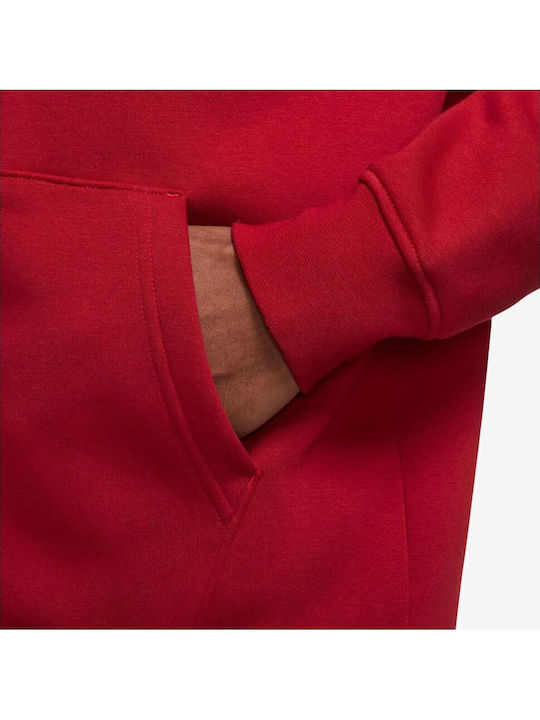Essentials Cardigan with Red Hood