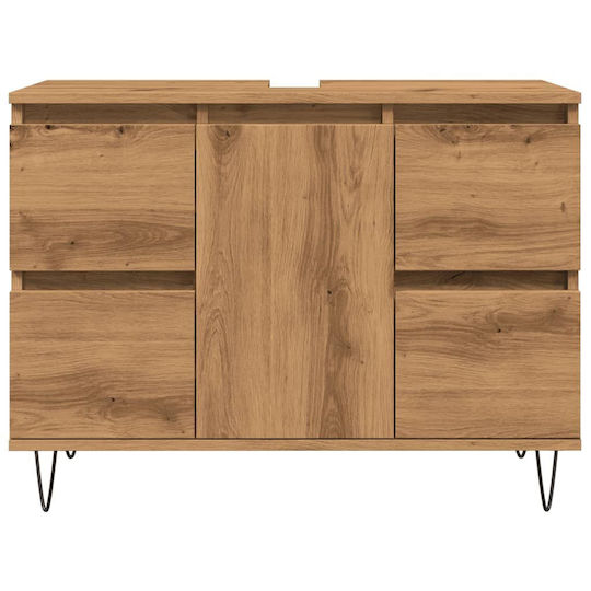 vidaXL Countertop without Sink L80xW33xH60cm Oaks