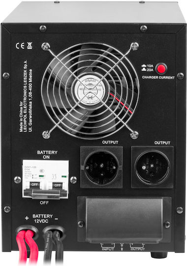 Kemot PROsinus-2200 UPS 2200VA 1600W with 2 Schuko Power Plugs