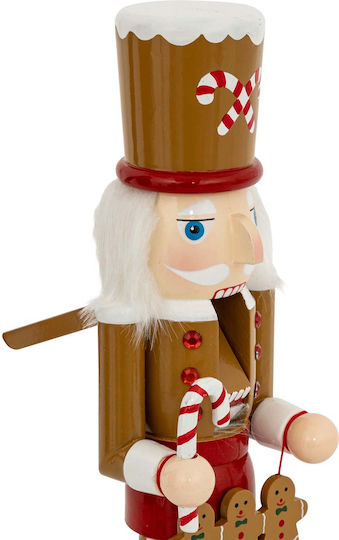Atmosphera Nutcracker Nutcracker de Crăciun Lemn Maro Înălțime 38cm.