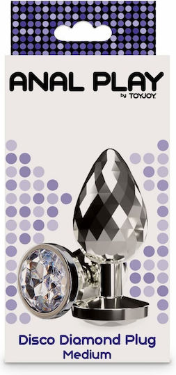 ToyJoy Diamond Πρωκτική Σφήνα Medium Ασημί