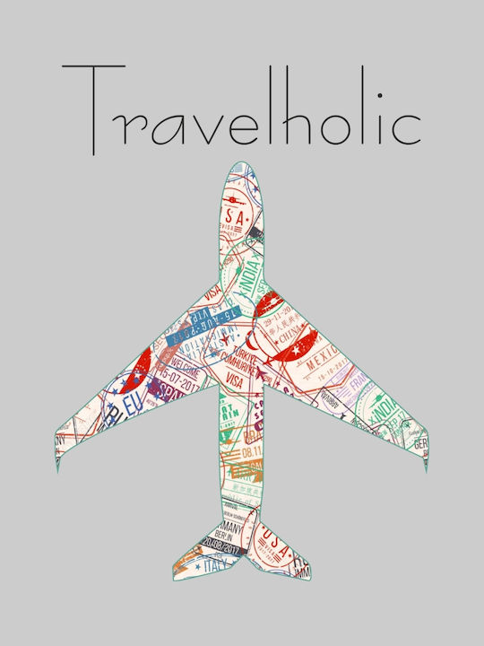 Travelholic Sweatshirt - BLACK