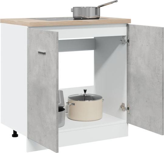 Dulap pentru Chiuvetă Gri 80x46x81.5buc
