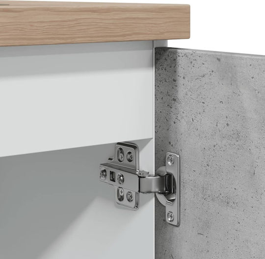 Dulap pentru Chiuvetă Gri 80x46x81.5buc