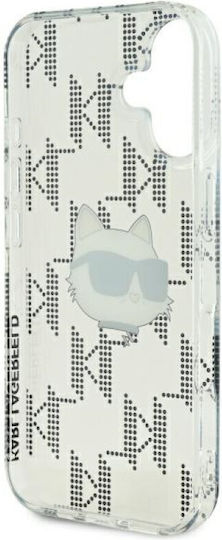 Karl Lagerfeld Case Iphone 16 6 1" Klhcp16shklpcht Transparent Hard Iml Choupette Head Electroplated 3666339319885