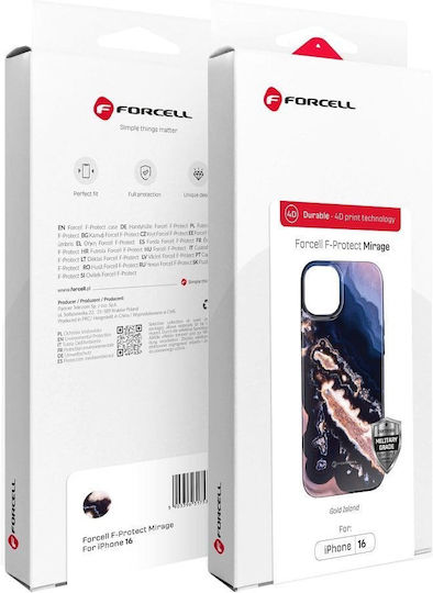 Forcell F-protect Mirage Back Cover Σιλικόνης Ανθεκτικό Gold Island (iPhone 16)