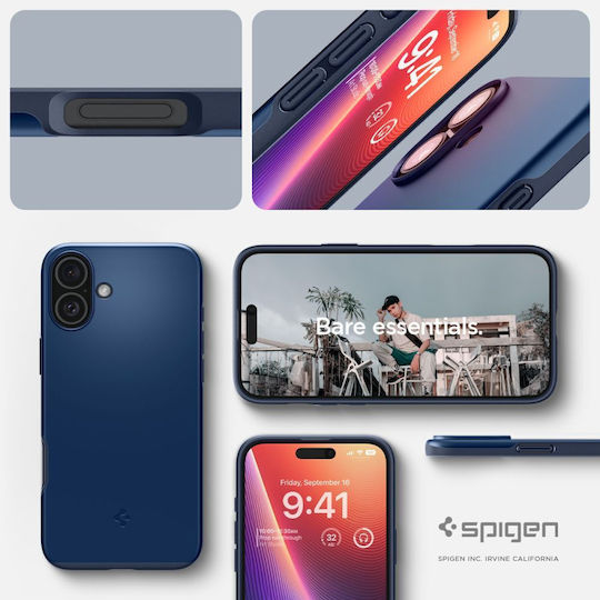 Spigen Thin Fit Mag Magsafe Iphone 16 Albastru Marin