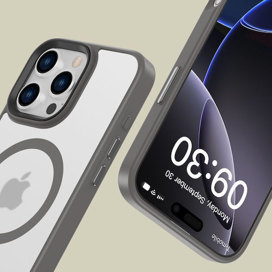 Tech-Protect Magmat Back Cover Plastic 2mm Matte Titanium (iPhone 16 Pro Max)