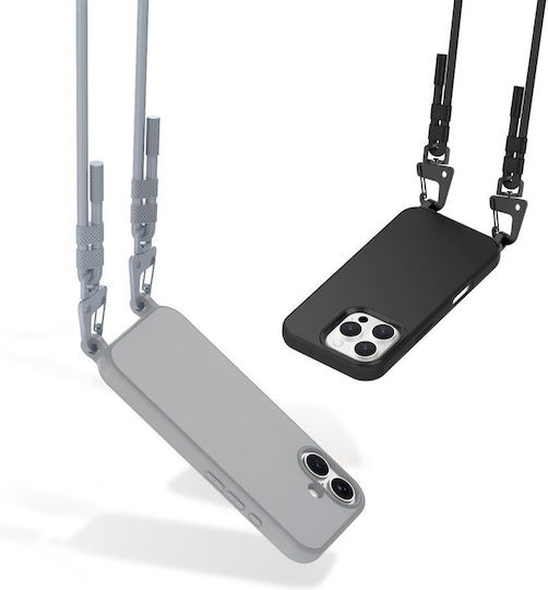 Tech-Protect Magnecklace Umschlag Rückseite Silikon Gray (iPhone 17 Pro Max / iPhone 17 Pro / iPhone 16 Pro Max)