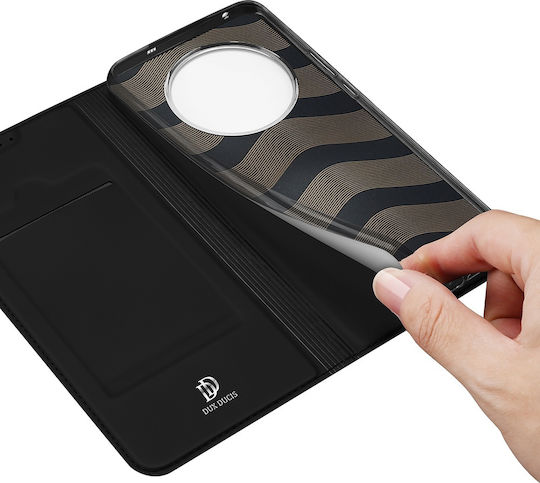 Dux Ducis Skin Pro Задна корица Изкуствена кожа Магнитен Черен (Realme 13 Pro / 13 Pro+)