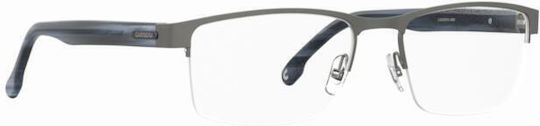 Carrera Metal Eyeglass Frame Gray 8888 R80