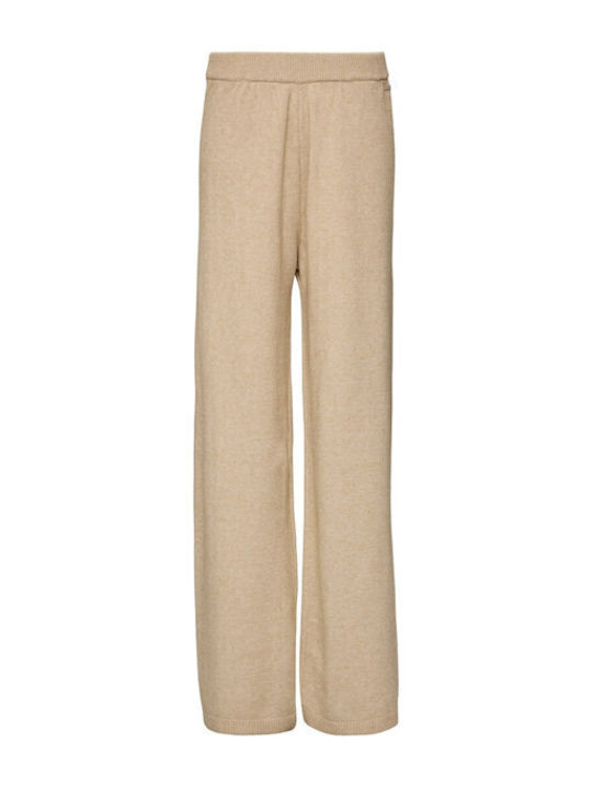 Women's Fabric Trousers Beige