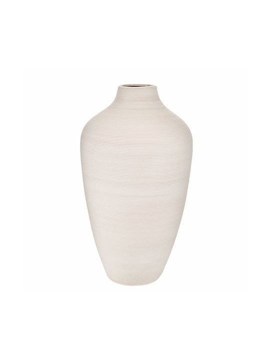 White Ceramic Vase Ø20x38cm