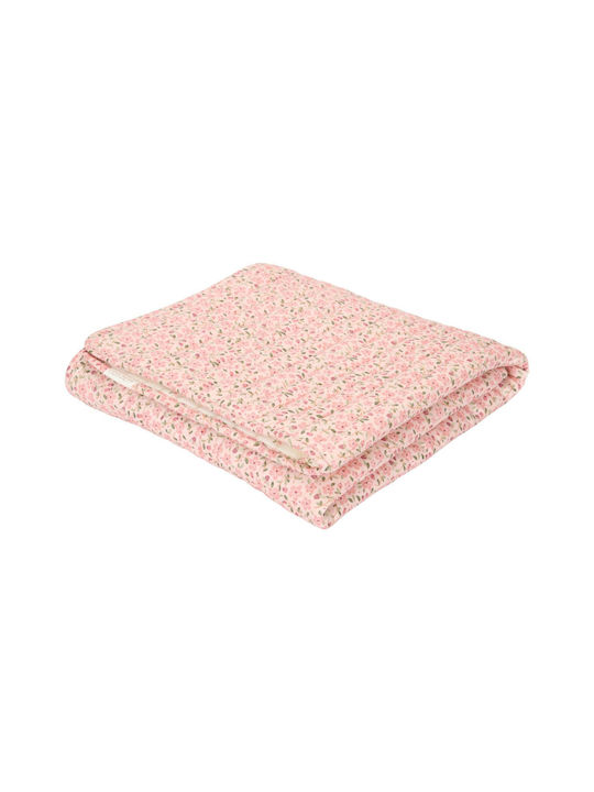 Little Dutch Blanket Nursery Swaddling Blankets Fairy Floral And Fairy Blossom Pink Floral, Blossom 70x100cm
