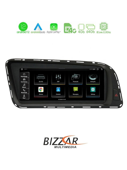 Bizzar Car Audio System for Audi Q5 2008-2015 (Bluetooth/USB/AUX/WiFi/GPS/Apple-Carplay/Android-Auto/CD) with Touch Screen 8.8"