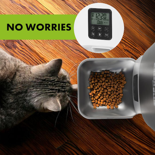 Green Blue Automatic Feeder & Waterer for Dog & Cat 6lt 30x38x16cm
