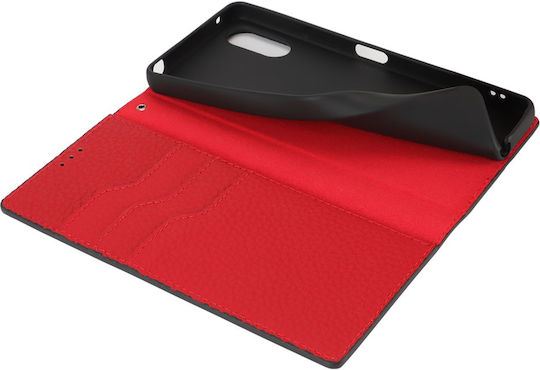 Wallet Piele / Plastic / Silicon Negru (Xperia 10 VI)