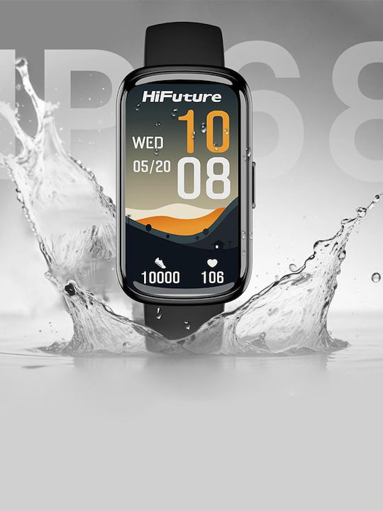 HiFuture EVO2 Activity Tracker Waterproof with Heart Rate Monitor Black