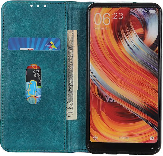 Книга Кожа Зелен (Motorola Edge 50 Fusion)