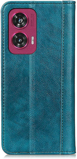 Книга Кожа Зелен (Motorola Edge 50 Fusion)