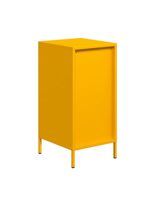 Sideboard Cabinet made of Metal with Drawers Mustard 35x39x73.5cm