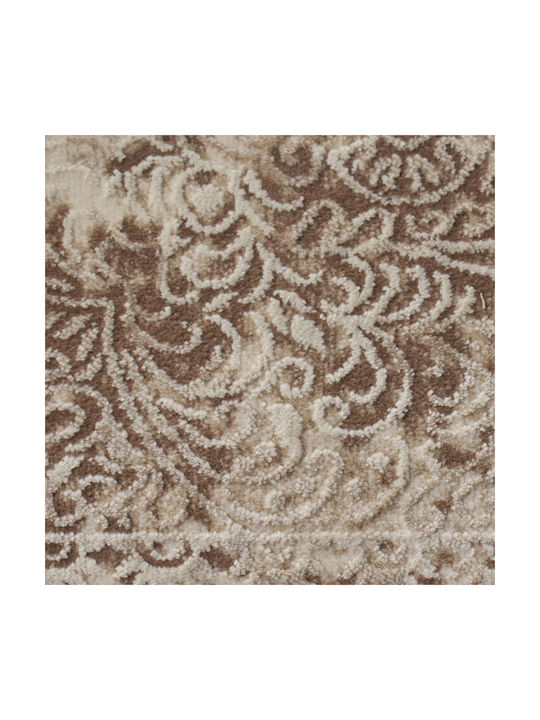 Saray Home Χαλί Ορθογώνιο με Κρόσια Καφέ 200x290cm