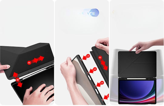 Dux Ducis Flip Cover Μαύρη (Samsung Galaxy Tab S10+ Plus)