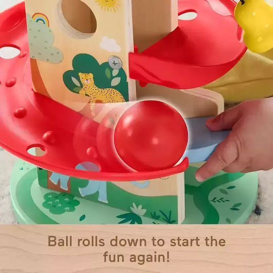 Mattel Μπάλα Treehouse Ball Run από Ξύλο για 9+ Μηνών