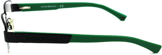 Emporio Armani Metal Eyeglass Frame Black EA1001 3014
