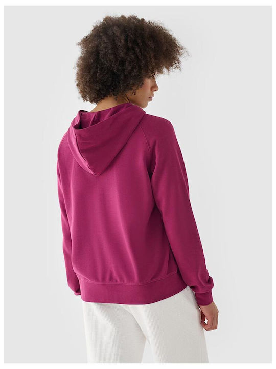 Women's Sweatshirt Jacket Hooded Purple
