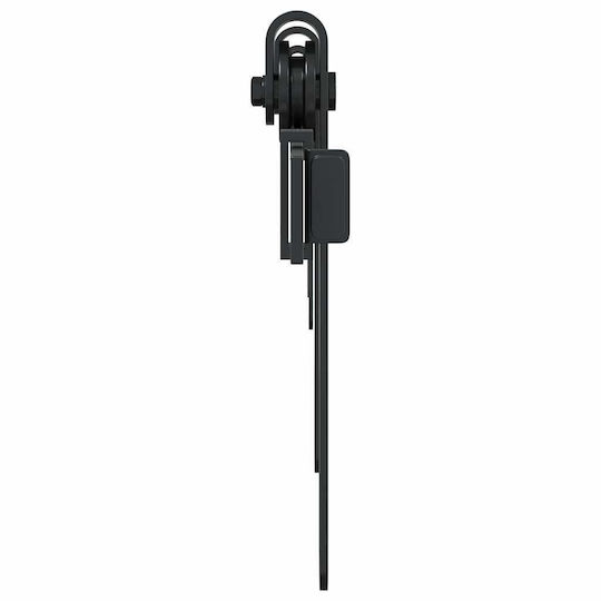 Vidaxl Büro-Schiebetür-Set 213 cm Kohlenstoffstahl