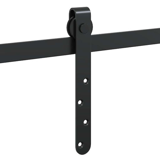 Vidaxl Büro-Schiebetür-Set 213 cm Kohlenstoffstahl