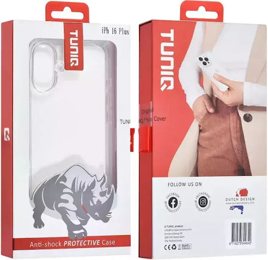 Tuniq Back Cover Σιλικόνης Διάφανο (iPhone 16 Plus)